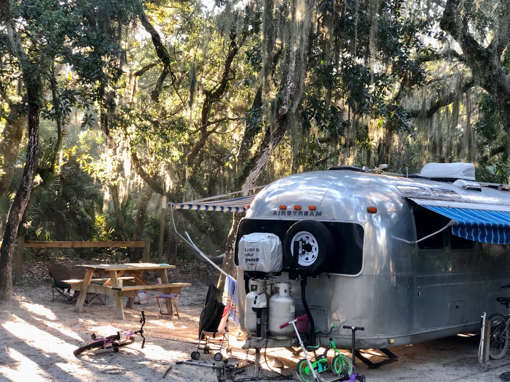 Family adventure in renovated Airstream crossing state lines