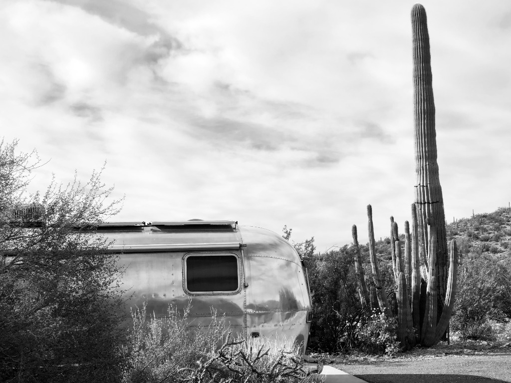 Off-grid camping with solar-powered Airstream Excella 500