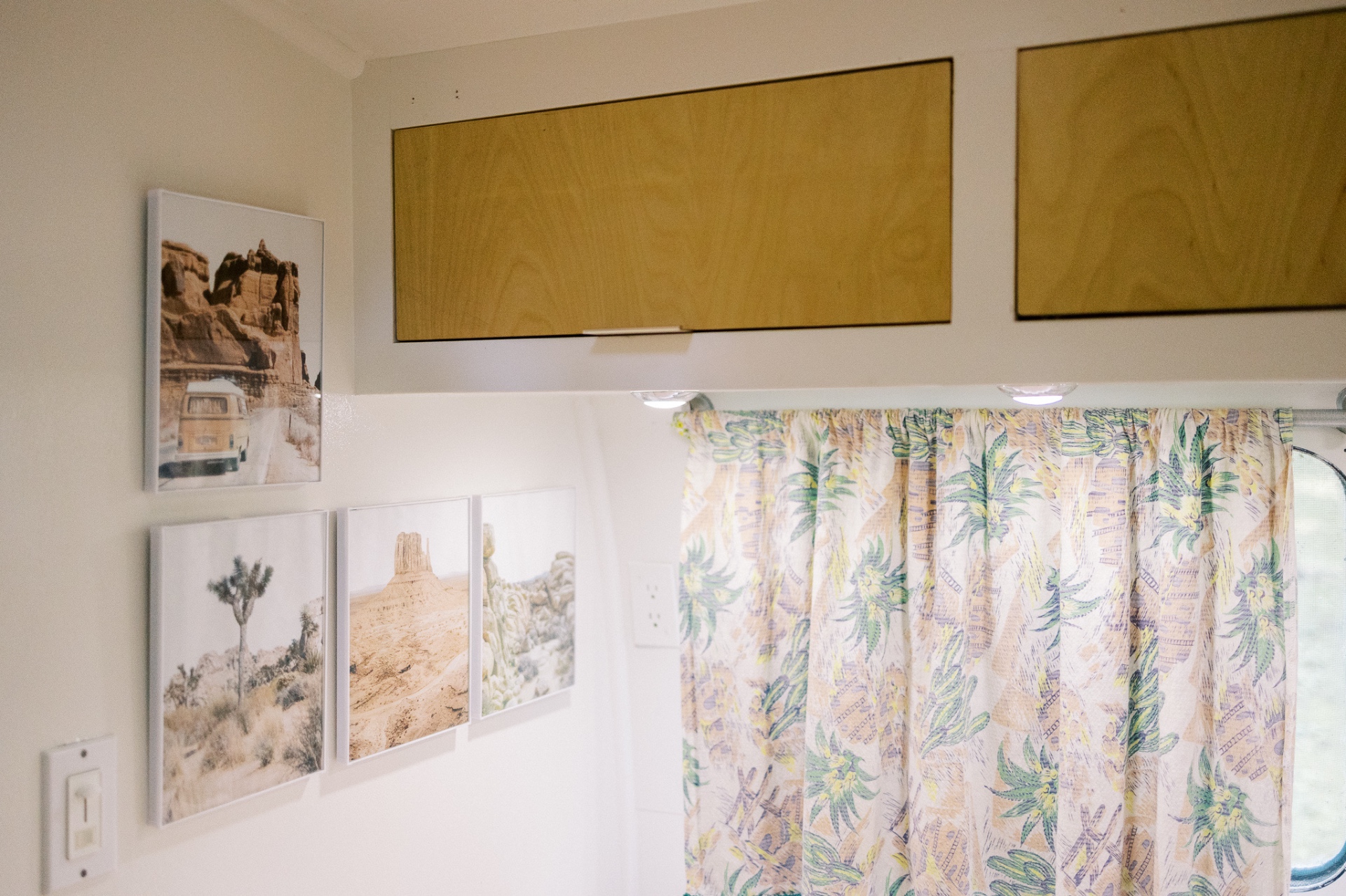 Wall art and cabinets